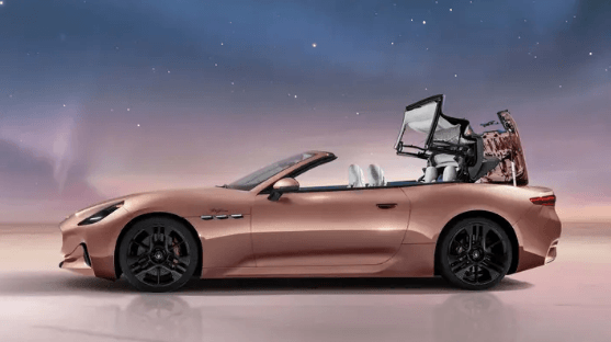 Italian-style pure electric convertible super car! Maserati GranCabrio EV official launch