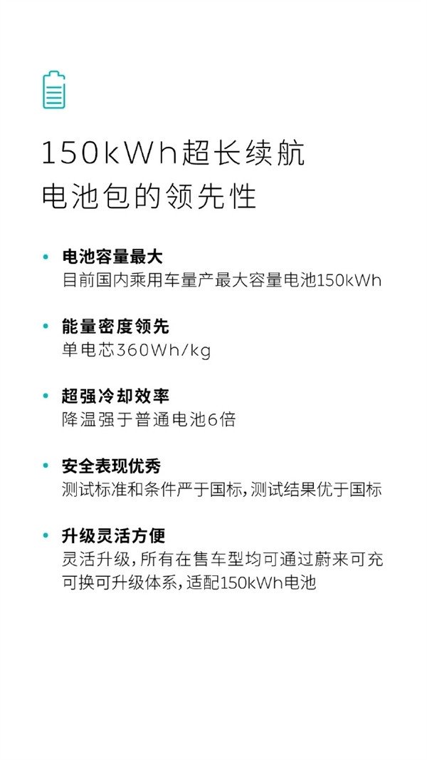 NIO's 150-degree battery pack upgrade plan was announced: The minimum daily rent will be 100 yuan on June 1