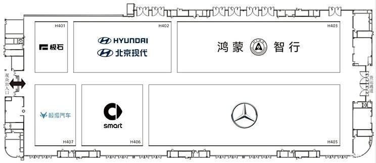 The exhibition hall map of the Chengdu Auto Show, which officially opens on August 30, is announced