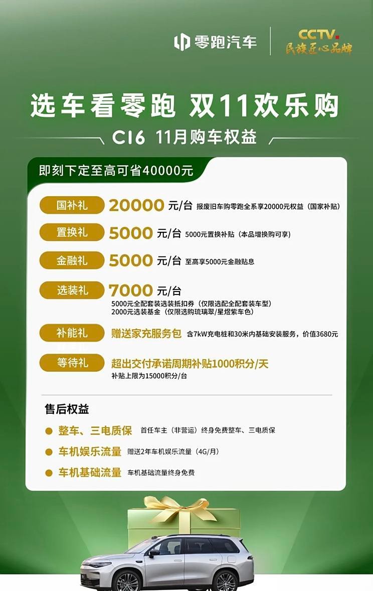 Gao Zhongke can save 43630 yuan and zero running C16/C10 and other 5 models to zero running in November. Summary of car purchase rights and interests